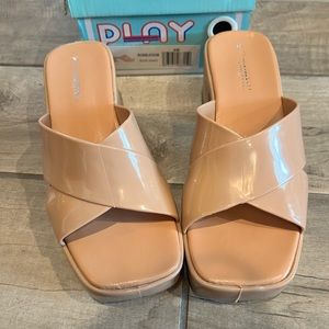 Jeffrey Campbell Bubblegum Heeled Slide Sandals